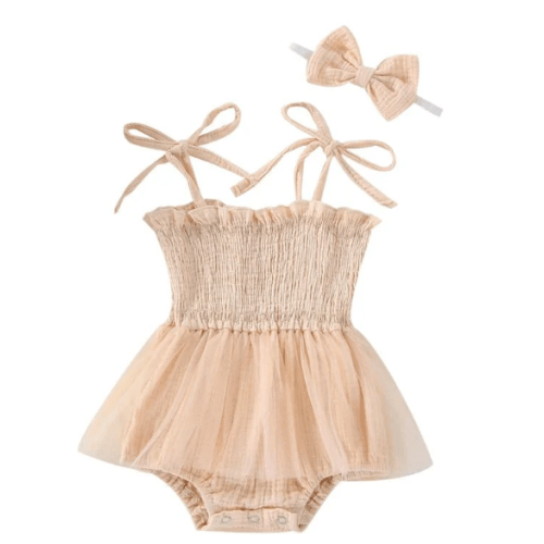 Muslin Tulle Onesie and Headband – The Ollie Bee