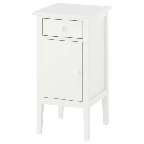 GULLABERG Nightstand - with 1 drawer with door/white 15x15 3/4x29 1/2 "