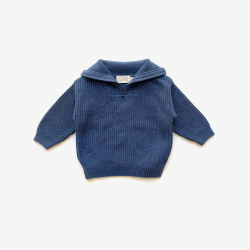 Fisherman Jumper - Moody Blue