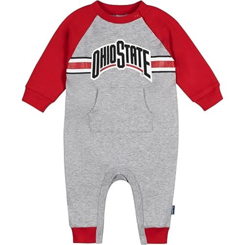 Gerber Unisex Baby NCAA Offically Licensed Romper, Ohio State Buckeyes, 3-6 Months