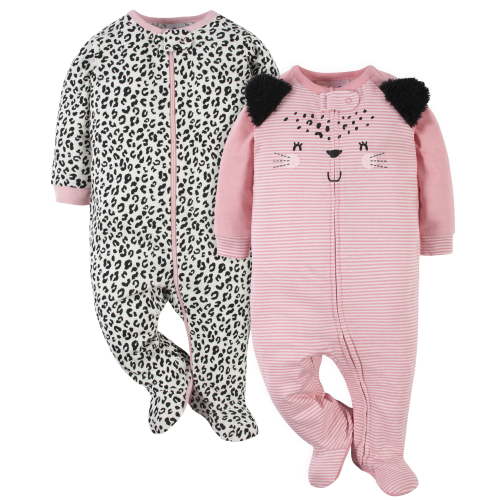 Gerber Baby Girls Sleep 'N Plays, 2 Pack, Sizes Preemie - 6-9 Months