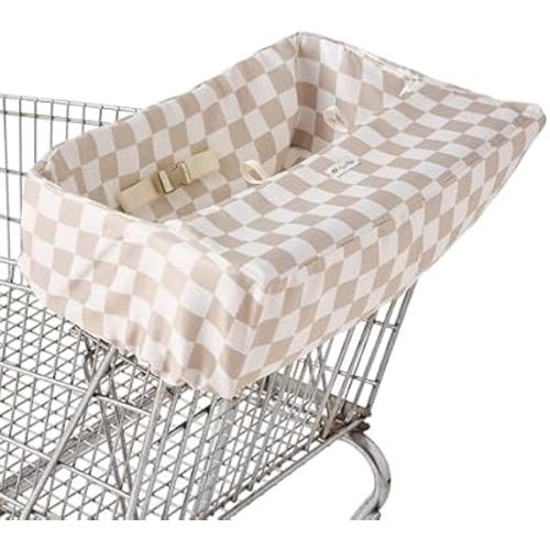 Itzy Ritzy Shopping Cart & High Chair Cover, Baby Seat Cover (Checkerboard)