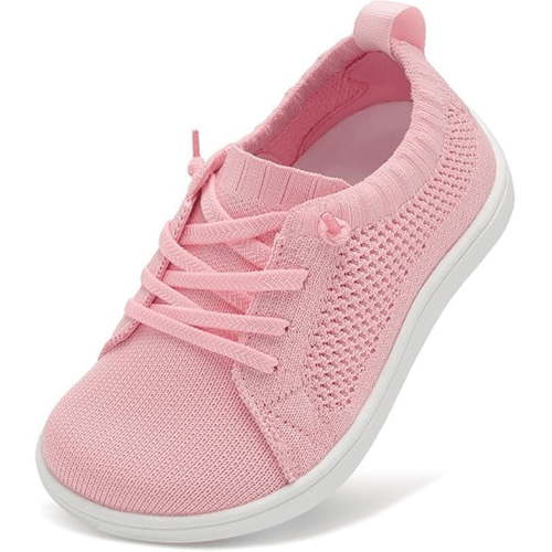 Barerun Toddler Barefoot Slip-On Tennis Shoes with Drawstring for Girls and Boys
