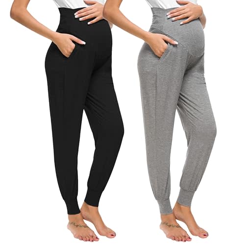 Liu & Qu Maternity Women's Casual Pants Stretchy Comfortable Lounge Pants