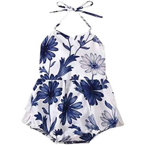 Baby BOD Infant Girls Boys Sleeveless Floral Print Jumpsuit Rompers Newborn Summer Clothes Infant Baby Boy Clothes