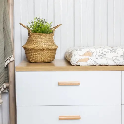 Ezra Woodland Changing Pad Cover | Crane Baby