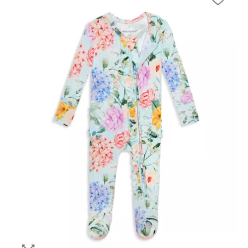 Posh Peanut Girls' Erin Ruffled Footie - Baby