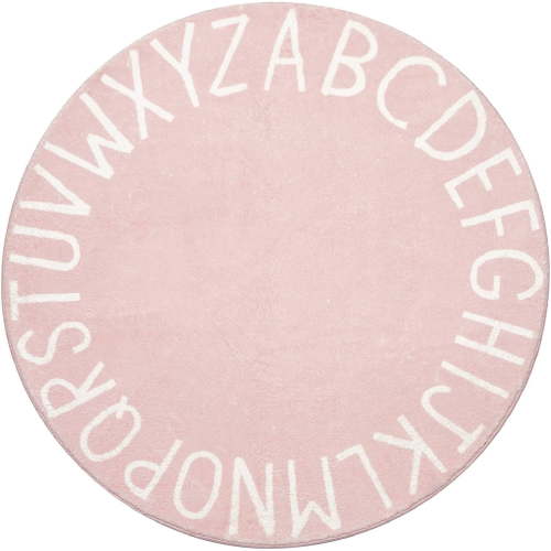 Circular game carpet, alphabet learning children's floor mat, multi-sized soft crawling mat