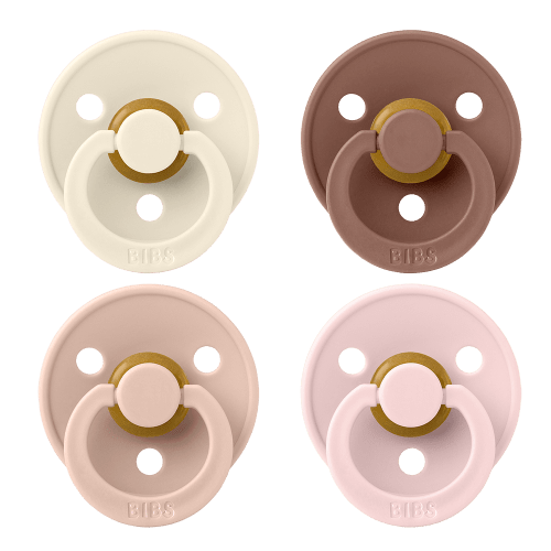 Colour Pacifiers 4 Pack - Ivory/Blush/Woodchuck/Blossom