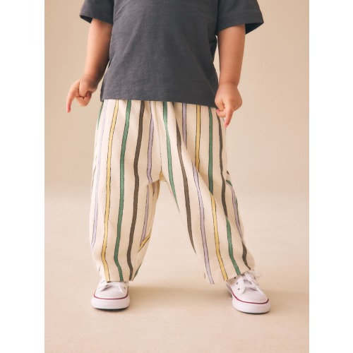 Multi Pastel Stripe Textured Lightweight Joggers (3mths-7yrs)