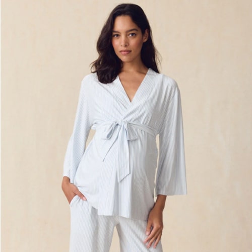 LAKE | Women | DreamModal™ Pajamas | Fog Maternity Kimono Bundle
