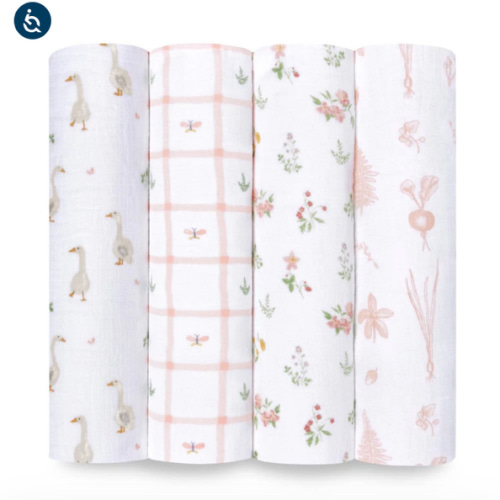 Country Floral Cotton Muslin Swaddle 4 Pack | aden + anais