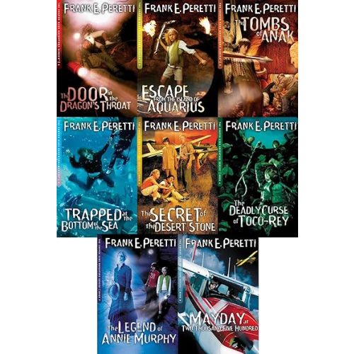 Cooper Kids Adventures Series Set of 8 Volumes Include Door in the Dragon's Throat, Escape From the Island of Aquarius, Tombs of Anak, Trapped At the Bottom of the Sea, Secret of Desert Stone, Deadly Curse of Toco-rey, and more Paperback – January 1, 1998