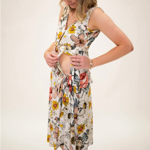 Juliet Labor & Postpartum Gown in Vintage Floral-Limited Time – Lila