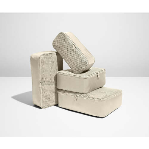 Away The Insider Packing Cubes in Salt White