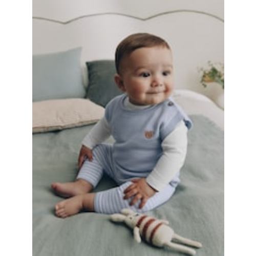 Buy Blue Baby Knit Vest, Bodysuit and Trousers Set (0mths-3yrs) from Next USA