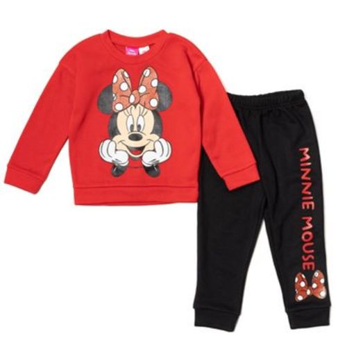 Disney Minnie Mouse Fleece Sweatshirt and Pants Outfit Set Toddler