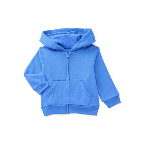 Wonder Nation Baby Boy Fleece Zip Up Hoodie, Sizes 0-24 Months