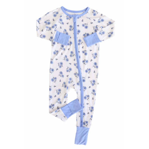 Sapphire Garden Convertible Zip Romper | Caden Lane