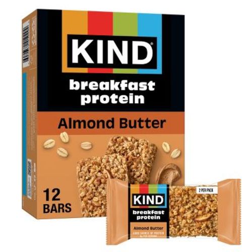 KIND Breakfast Protein Bars Almond Butter - 8g Protein - 10.56oz/12ct