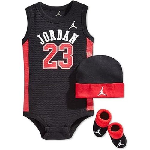 Michael Jordan 3-Piece Infant Set Size 0-6 Months In Black and Red