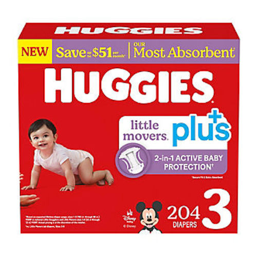 Huggies Little Movers Plus Baby Diapers (Select Size)