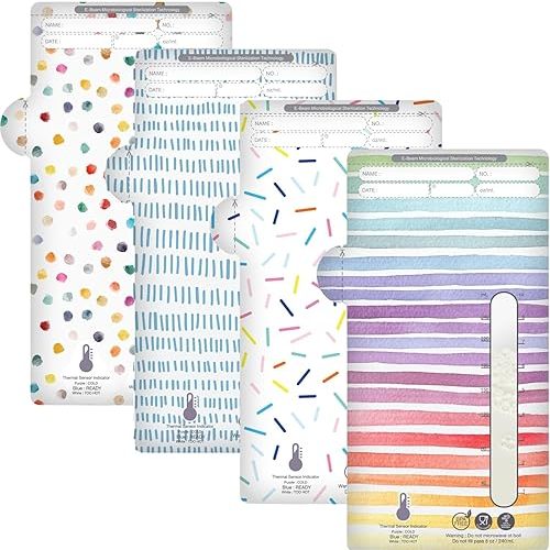 SPOSIE SimpleFeed Breast Milk Storage Bags | Feeding Made Easier | 8oz, 200 Count | Easy Pour, Temperature Sensor, Freezer Safe, Leak-Proof, BPA-Free (Pack of 2)