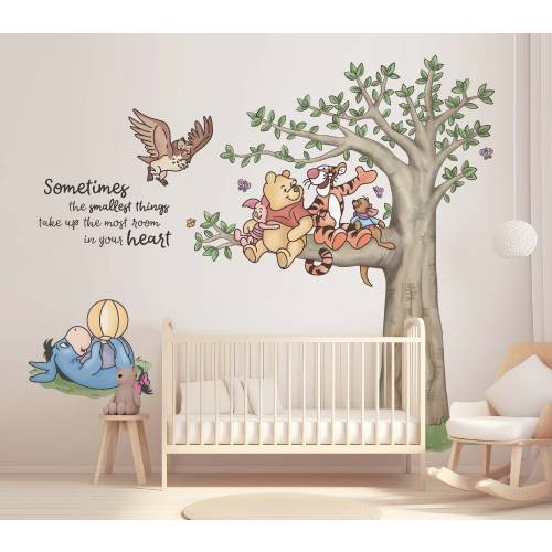 Winnie The Pooh, Winnie and Friends Wall Decal, Kids Wall Stickers, Removable Kids Room Stickers, Nursery Wall Art, Playroom Decor