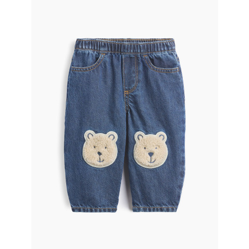 Baby Brannan Bear Patch Pull-On Jeans