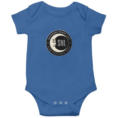 Saturday Night Live Moon Logo Onesies Kids's Short Sleeve Onesie 12M Royal sold by YaraDSSloan | SKU 733732872 | Printerval