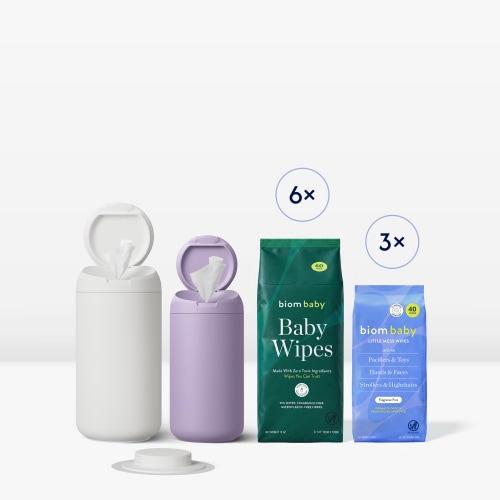 Baby Wipes (Color: Seafoam & Midnight Blue)