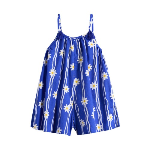 Kids' Daisy Print Cotton Romper