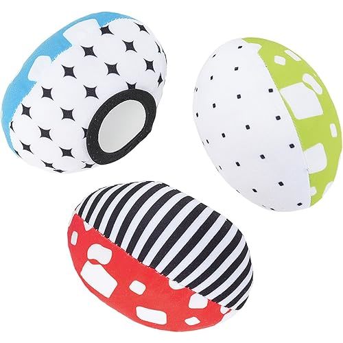 The MamaRoo Replacement Balls (for Mamaroo Swing) Offer More Interaction and Reversible Ball Options to Complement The Multi-Coloured MamaRoo Cradle in a Set of 3 Balls