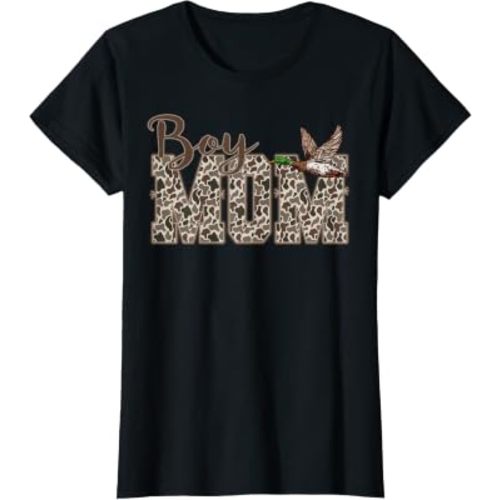 Hunting Boy Mom Duck Camouflage Camo Preppy Camo Dad T-Shirt