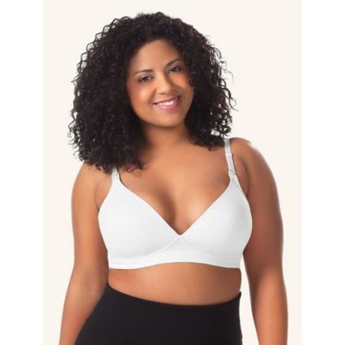 Leading Lady Women's The June - Contoured Seamless Wireless Nursing Bra (454) White 38D