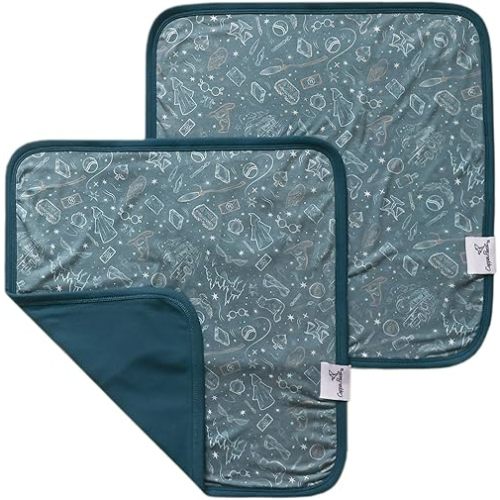 Copper Pearl Baby Security Blanket Set of 2 - Portable Size for Self-Soothing On-The-Go, Ideal Baby Blankets for Boys and Girls, Ultra-Soft, and Gift-Ready Loveys - Hogwarts™