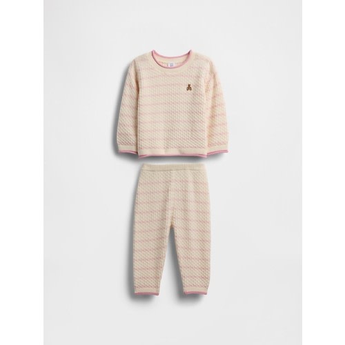 Baby Crochet Sweater Outfit Set