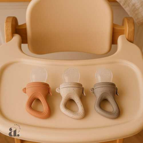 Silicone Baby Fruit Feeder & Teether | Safe Weaning Feeder for Infants | BPA-Free Baby Feeding Pacifier | Baby Shower Gift