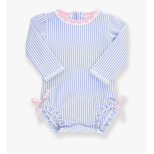 Seersucker Long Sleeve One Piece Rash Guard