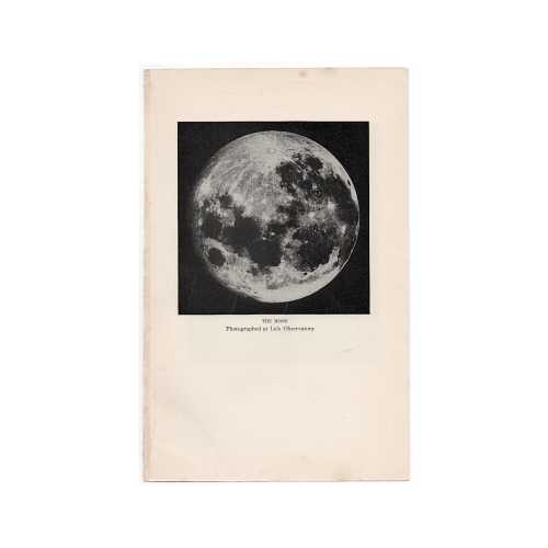 FULL MOON print c. 1925 • original vintage print • celestial print • astronomy print • photographed at Lick Observatory