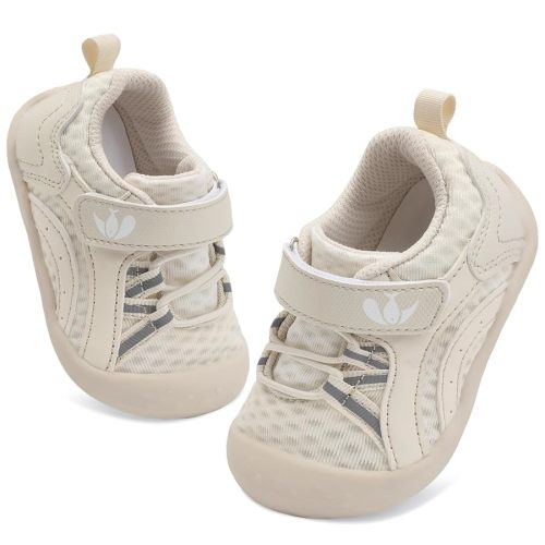 FEETCITY Wide Baby Shoes Boys Girls Baby Barefoot Shoes Breathable Infant Walking Shoe Crib Sock Shoe Toddler Sneakers Flexible