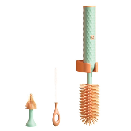 Electric Bottle Brush Set with Baby Bottle Brush, Nipple Brush, Straw Cleaner Brush, Electric Baby Bottle Cleaner, Gift for Pregnant Women and New Moms