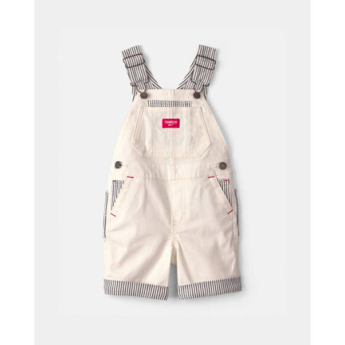 Toddler Striped Shortall - Ivory/Navy Blue - OshKosh B'gosh | Carter's