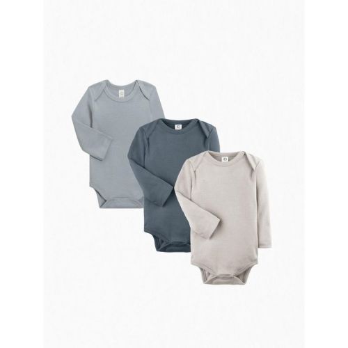 Colored Organics 3-Pack Classic Long Sleeve Bodysuit Bundle