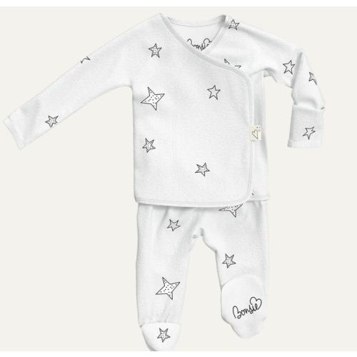 Footie - Stars – Bonsie Skin to Skin Babywear