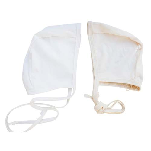 Stretchy Cotton Newborn Bonnet – Olive and Cradle