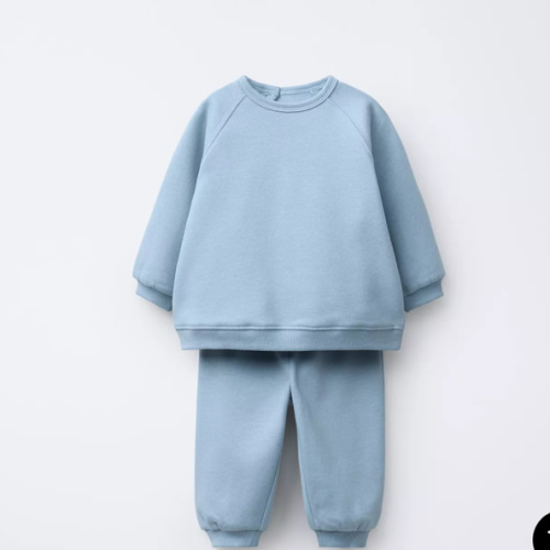 BASIC SWEATSHIRT AND JOGGER PANTS SET - Light blue | ZARA 9-12 months