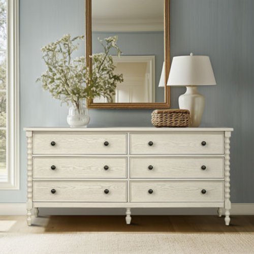 Madison Park Signature Beckett 6-Drawer Wood Large Dresser & Reviews | Wayfair