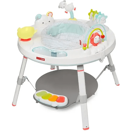 Skip Hop Baby Activity Center: Interactive Play Center with 3-Stage Grow-with-Me Functionality, 4mo+, Silver Lining Cloud