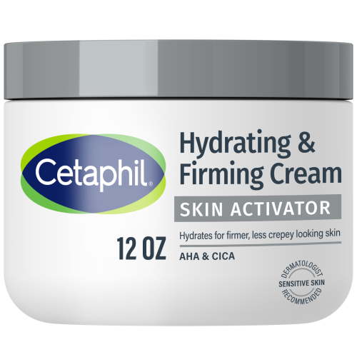 Cetaphil Skin Activator Hydrating & Firming Body Cream 12oz,with Mandelic Acid (AHA) and Centella Asiatica (CICA) Cream, Hydrates and Firms Aging Skin, Anti-Aging Skin Care, 12 oz